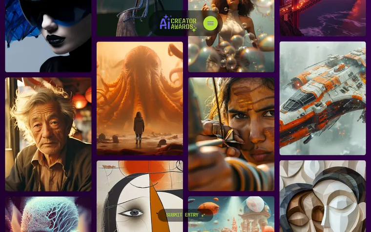 Aicreatorawards homepage