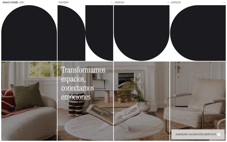 Anuchome homepage
