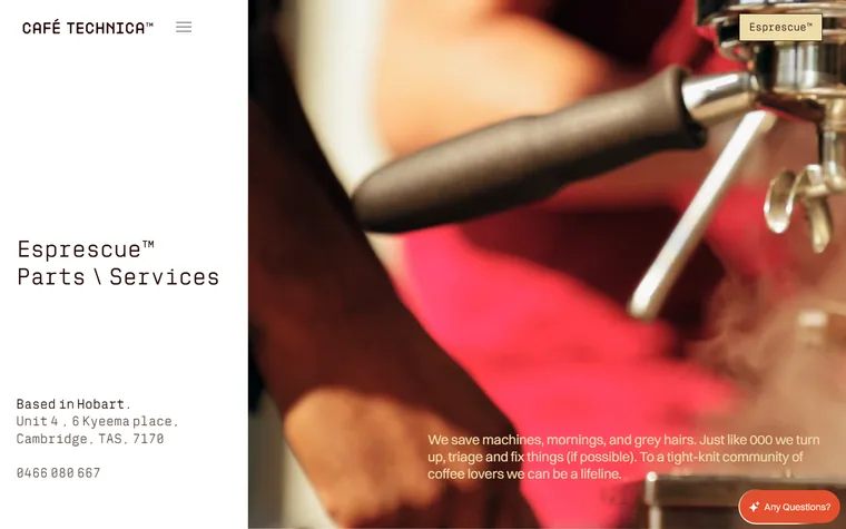 Cafetechnica homepage