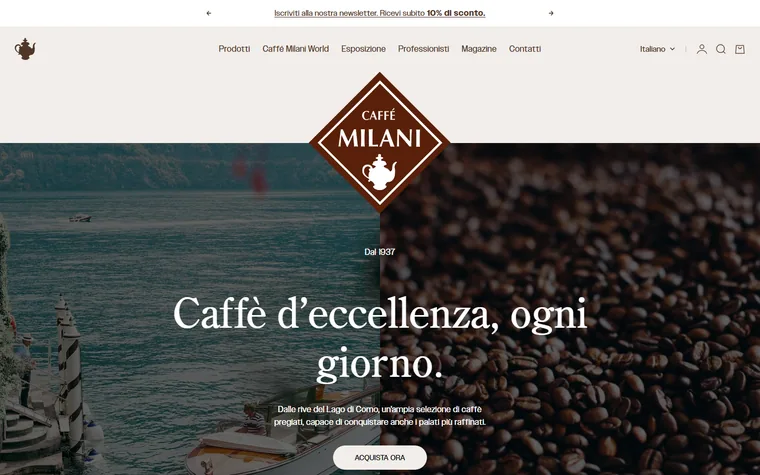 Caffemilani homepage