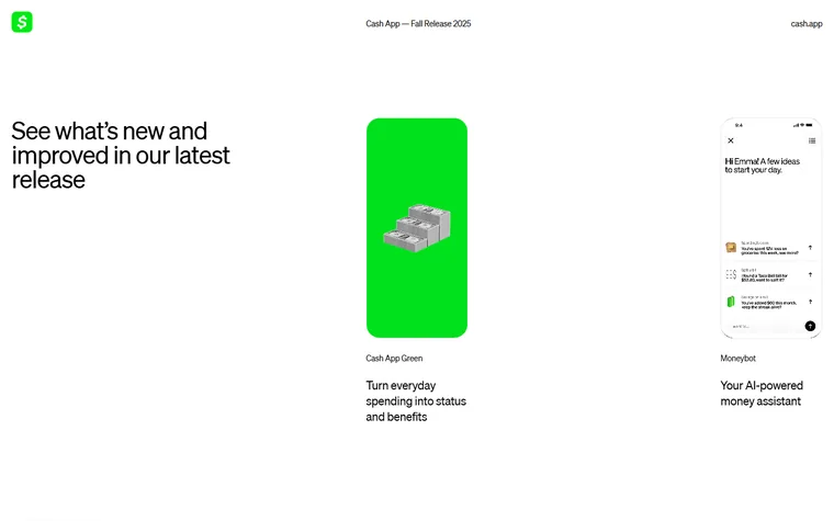 Cash homepage