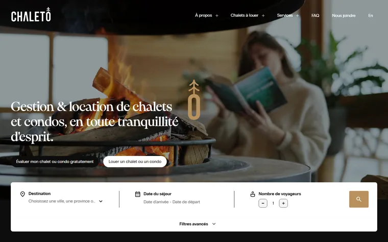 Chaleto homepage