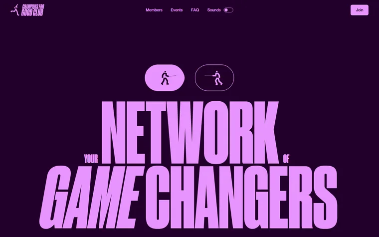 Champions4good homepage