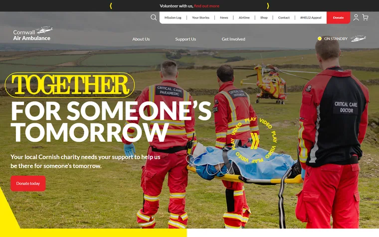 Cornwallairambulancetrust homepage