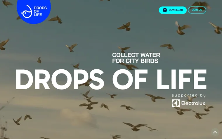 Dropsoflife homepage