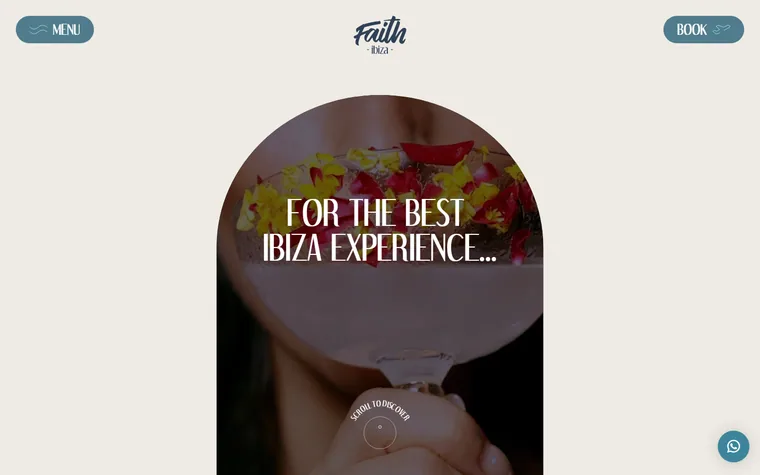 Faithibiza homepage