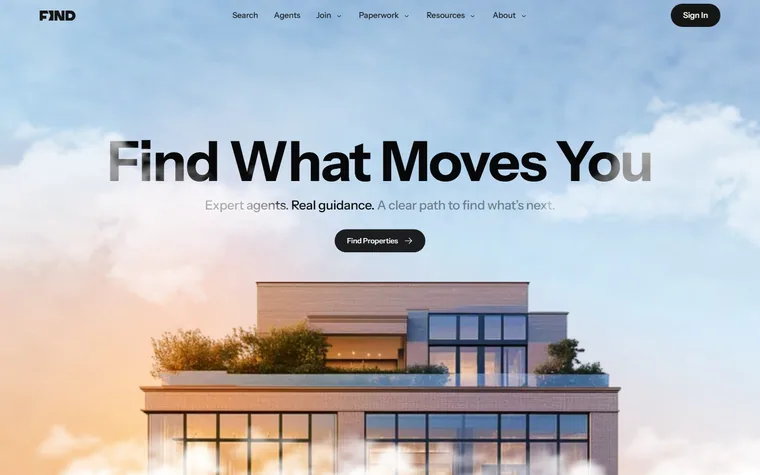 Findrealestate homepage
