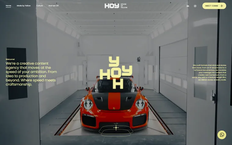 House of Yellow homepage
