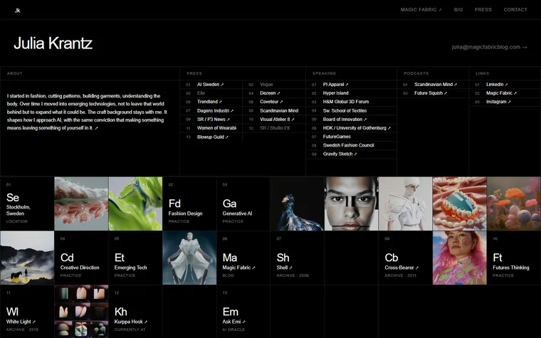 Juliakrantz homepage