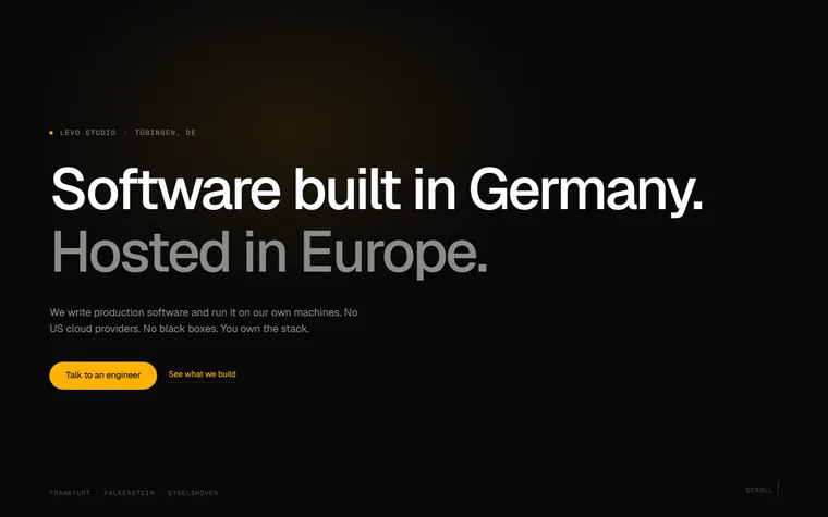 Levo Studio homepage
