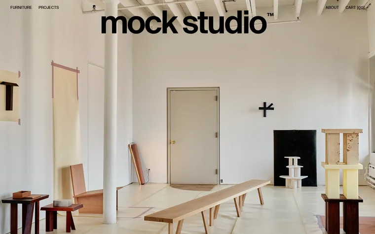 Mock homepage