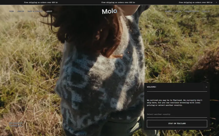 Molo homepage