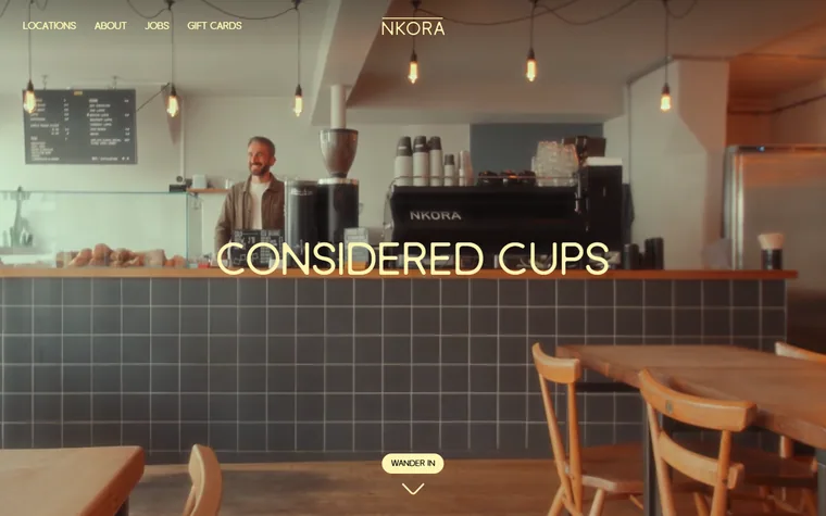 Nkora homepage