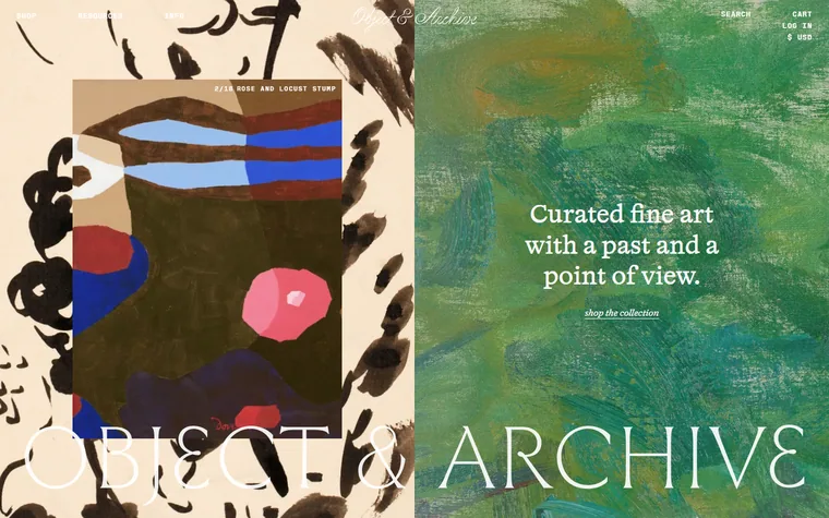 Objectandarchive homepage