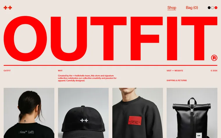 Outfit homepage