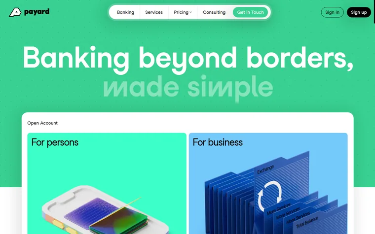 Payard homepage