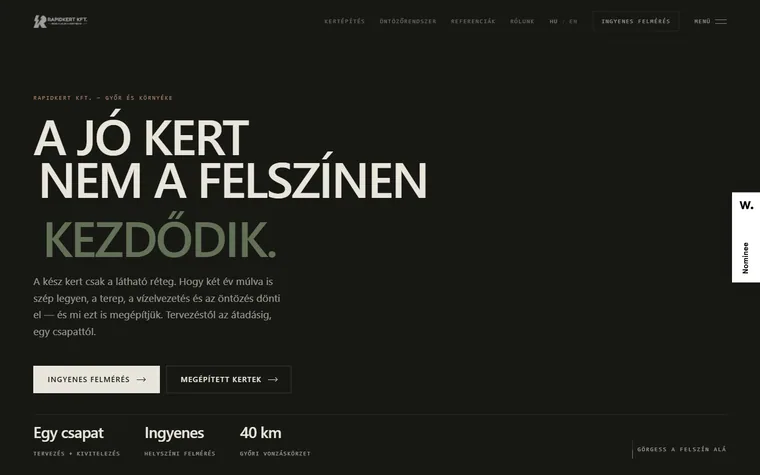 Rapidkert homepage