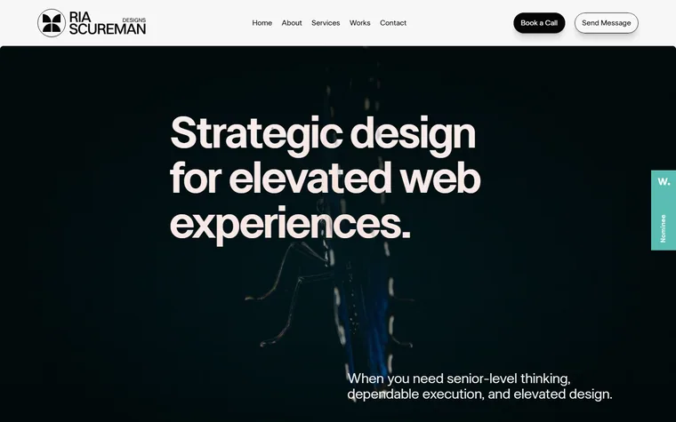 Riascuremandesigns homepage