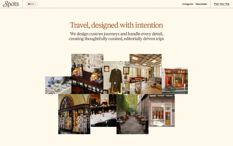 Spotstravel homepage