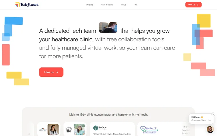 Tabflows homepage