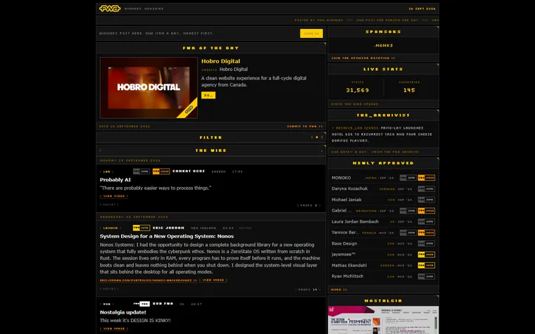 Thefwa homepage