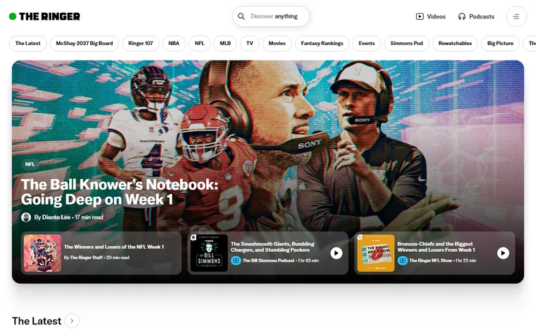 Theringer homepage