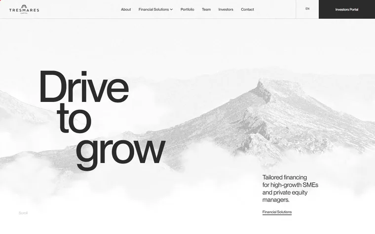 Tresmarescapital homepage