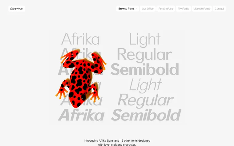 Trulytype homepage