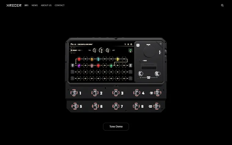 Xrecer homepage