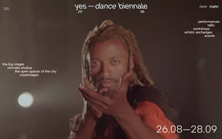 Yes Dancebiennale homepage